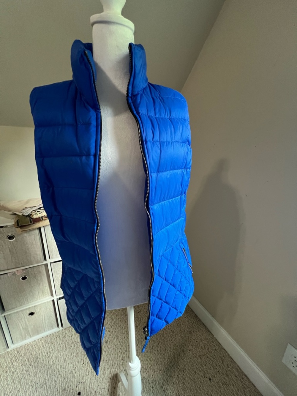 Talbots Sleeveless Puffer Vest - Royal Blue